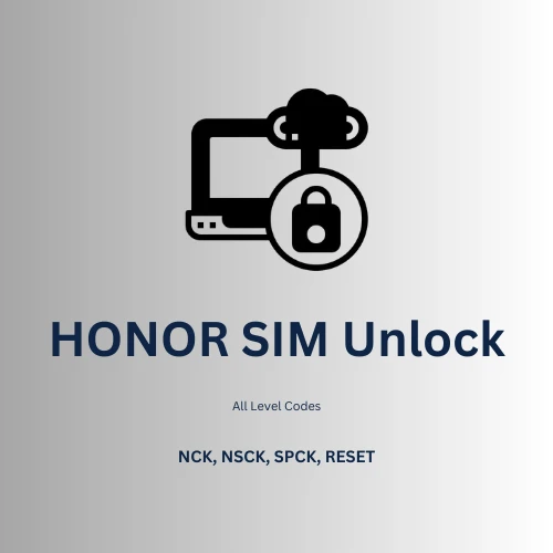 HONOR SIM Unlock All Level Codes (NCK, NSCK, SPCK, RESET)